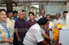North Indian businessmen donate water cooler to Wenlock Hospital